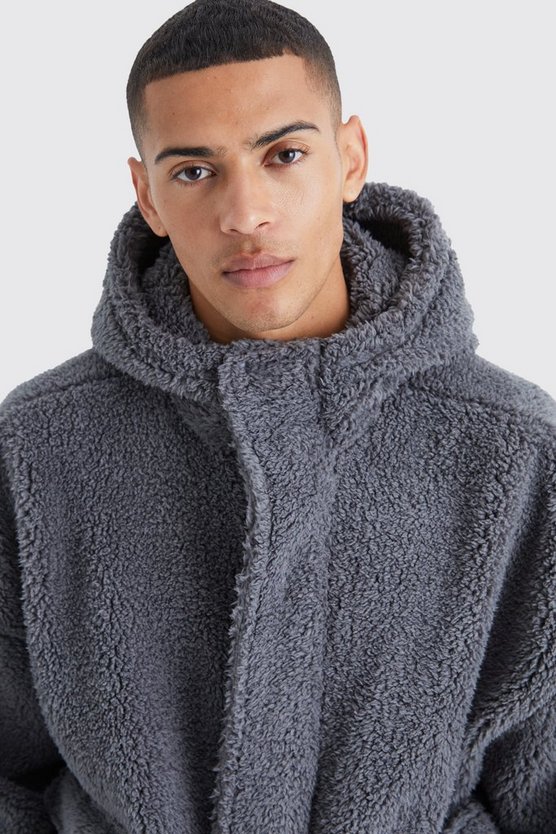 Kastiger Oversize Cargo-Hoodie mit Reißverschluss