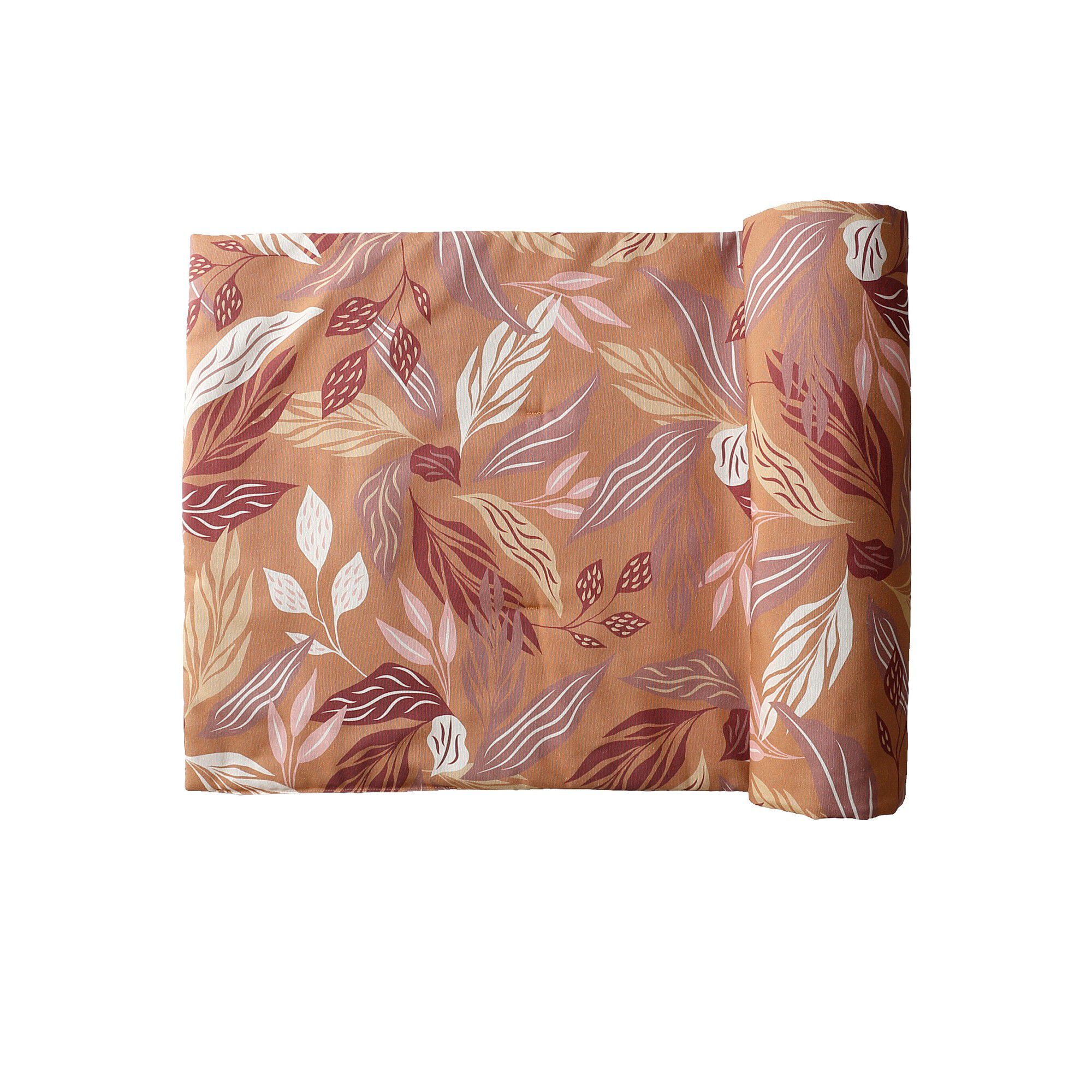 Long coussin de canapé imprimé feuillages