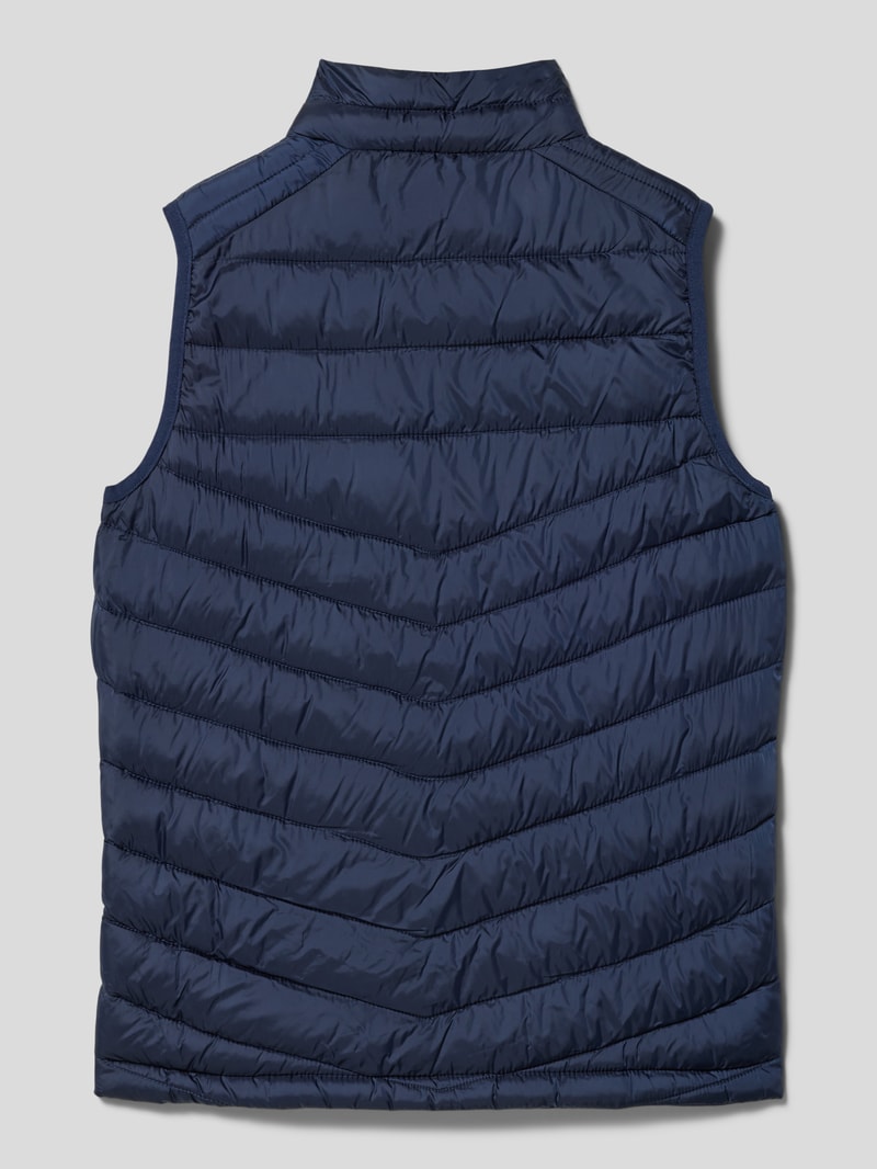Steppweste mit Label-Detail Modell 'FLY' in marineblau