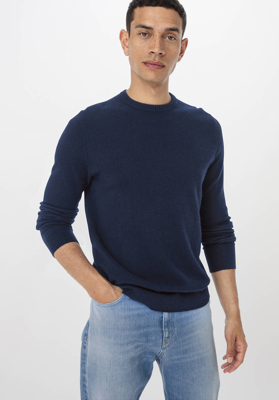 Pullover aus Schurwolle mit Kaschmir