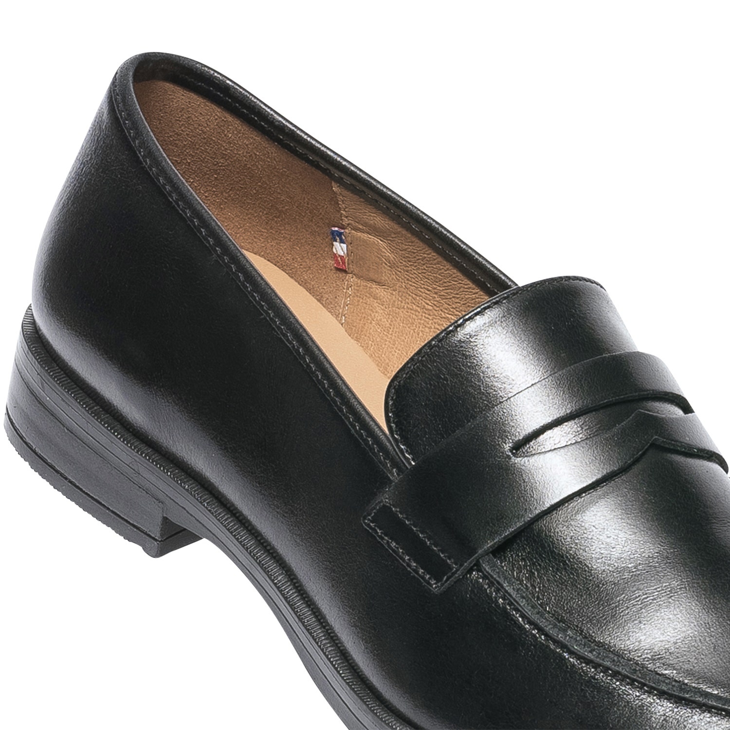 Mocassin ERAM FLEX noir en cuir