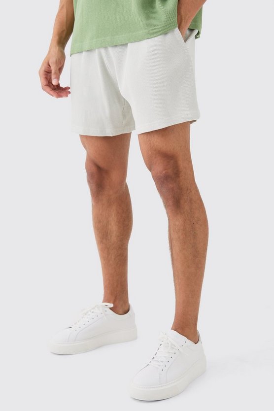 Lockere Shorts in Waffeloptik