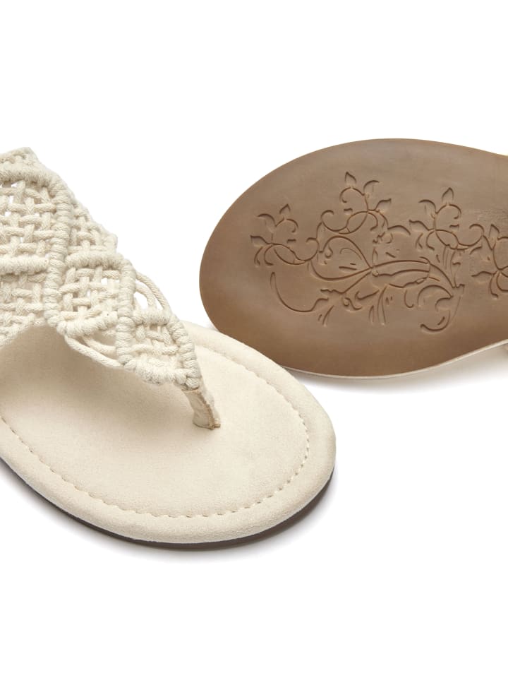LASCANA Pantolette in beige günstig kaufen