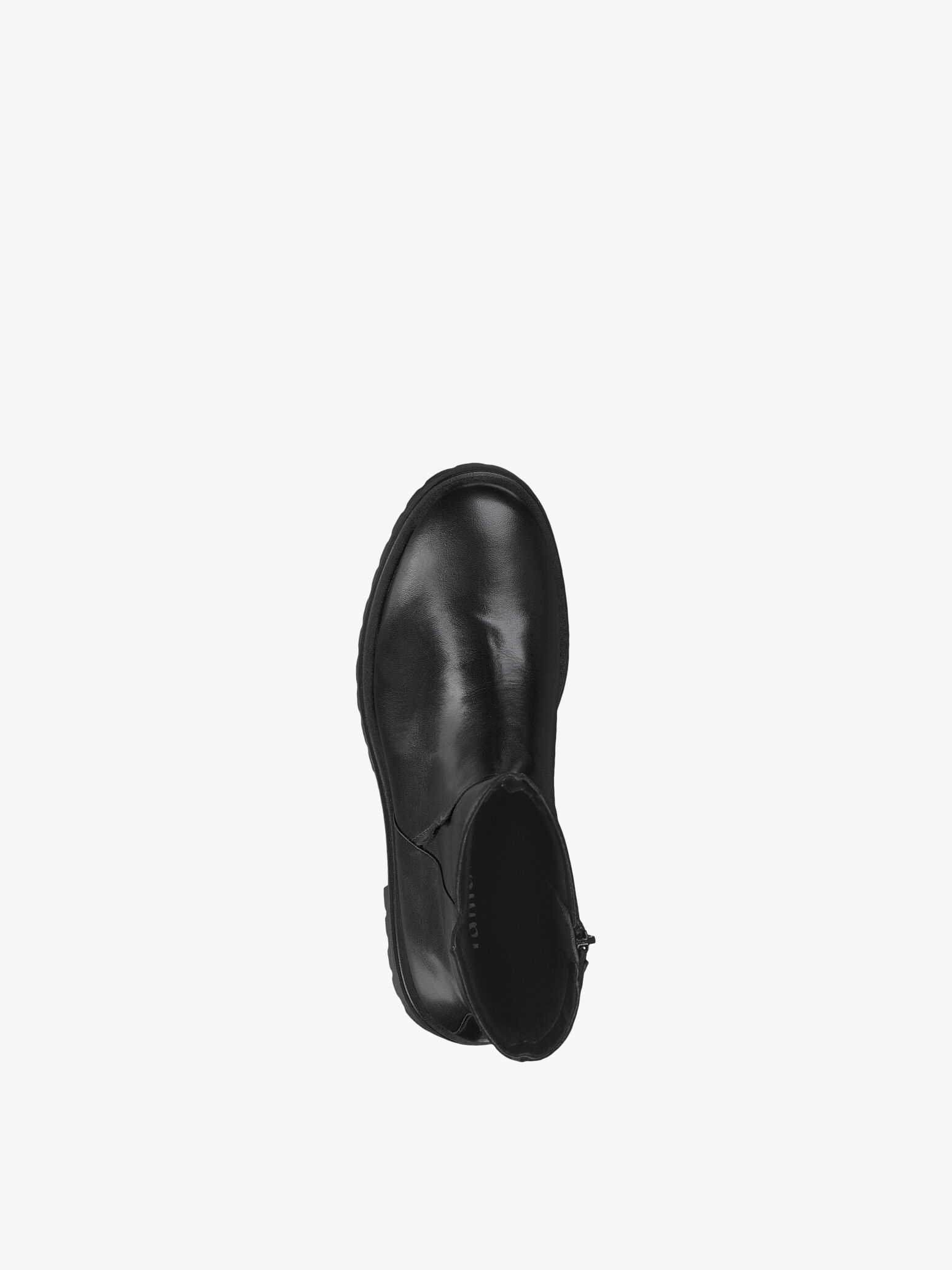 Bottine en cuir - noir