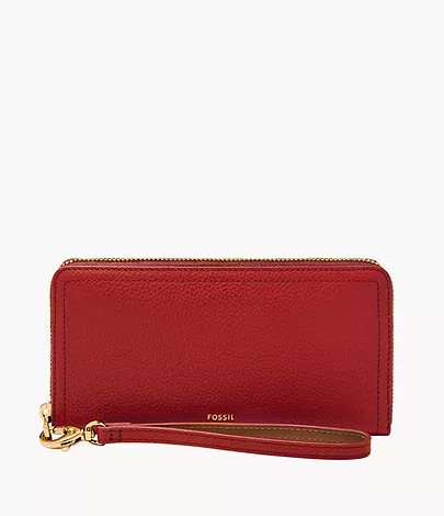 Fossil Zip Clutch Logan RFID