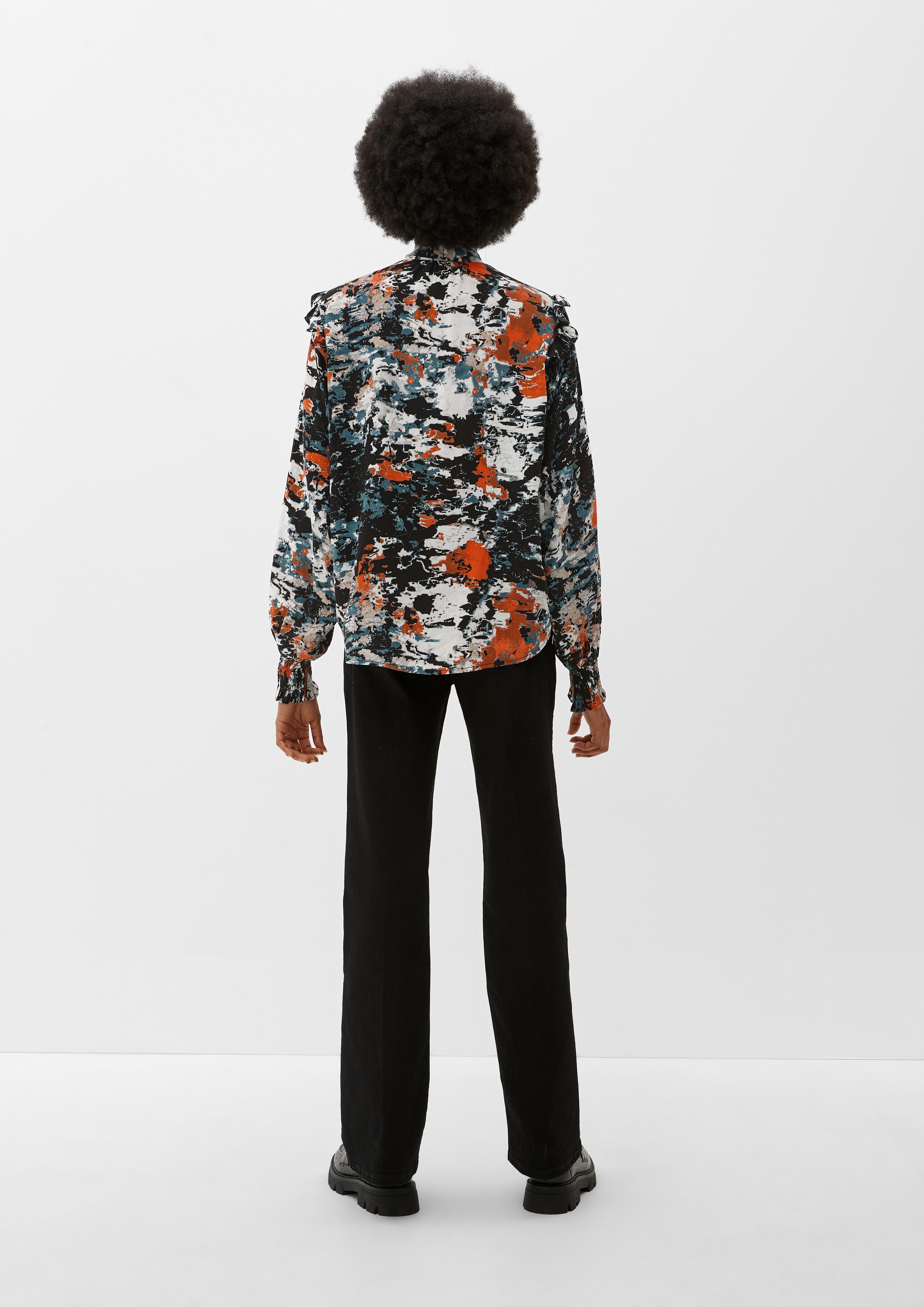 Bluse mit Allovermuster  2117749-23A4