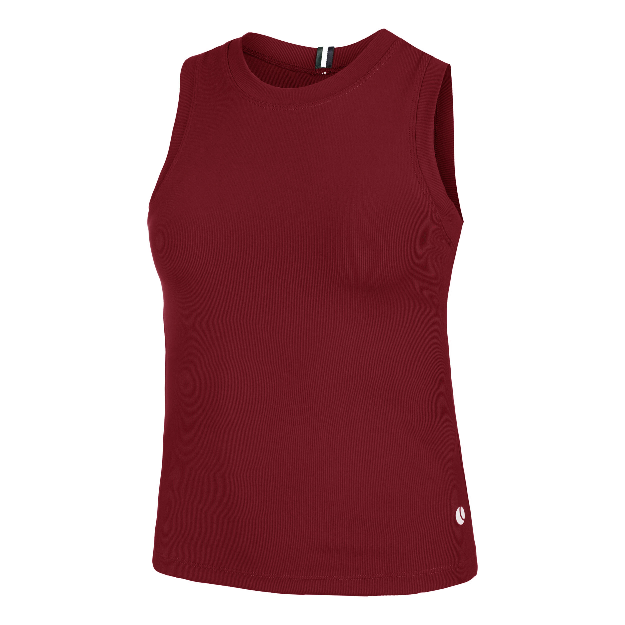 Ace Rib Pocket Tank-Top Damen - Dunkelrot