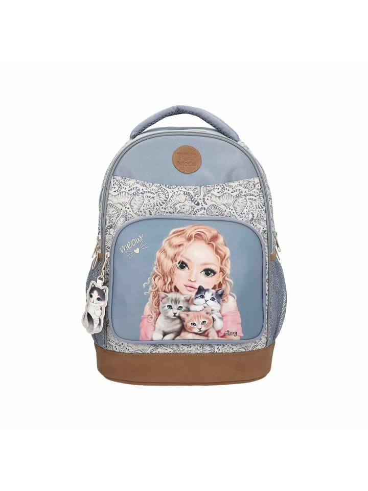 Depesche Schulrucksack TEAM TEDDY TOPModel 21 x 34 x 44 cm in blau-beige günstig kaufen onesize