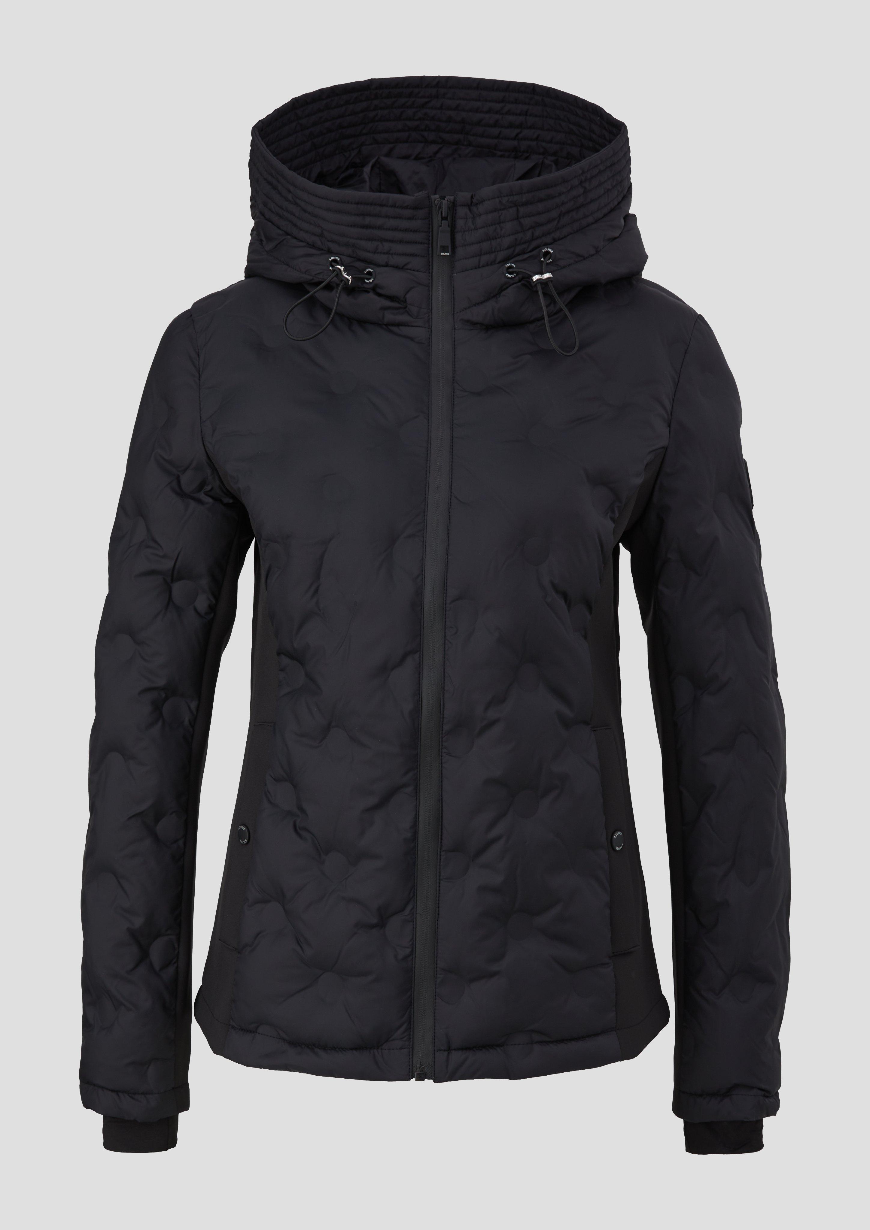 Kapuzenjacke im Fabricmix  2141553-9999