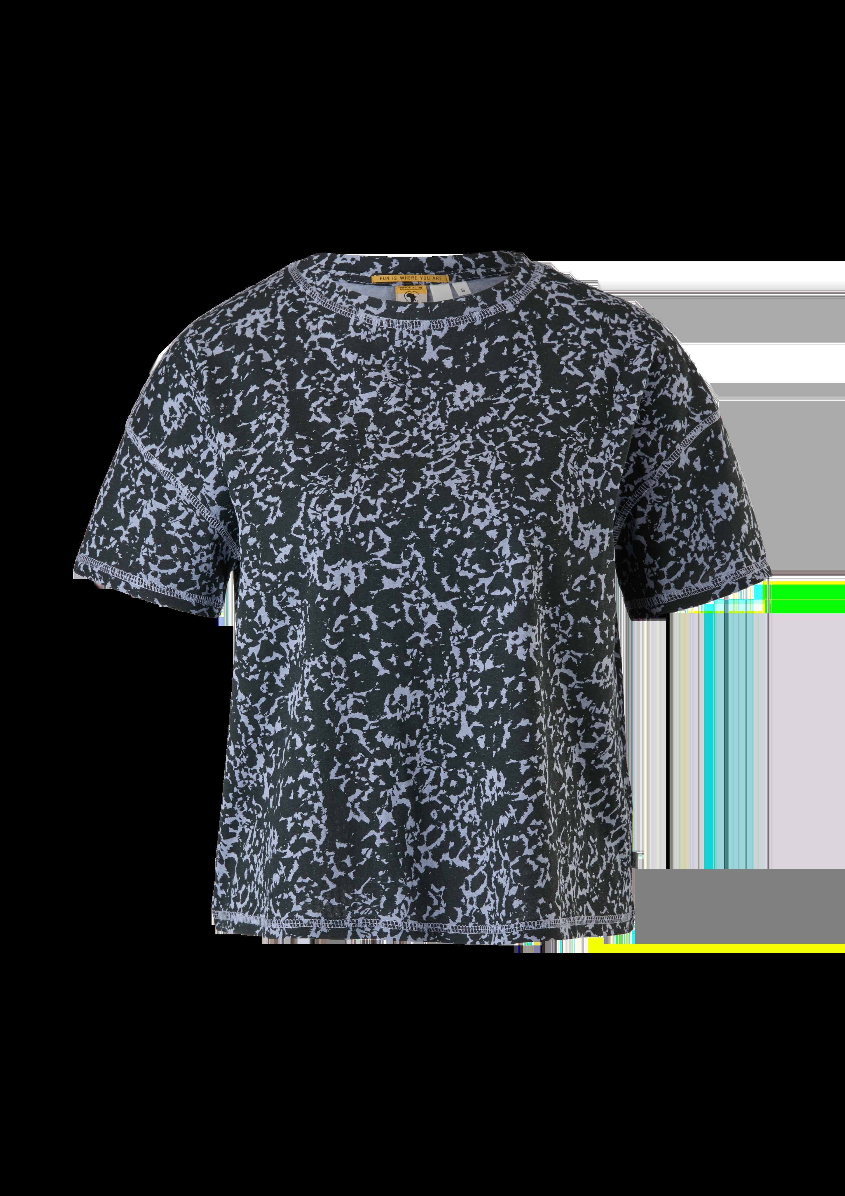 Kurzes T-Shirt mit Alloverprint  2119882-52A3