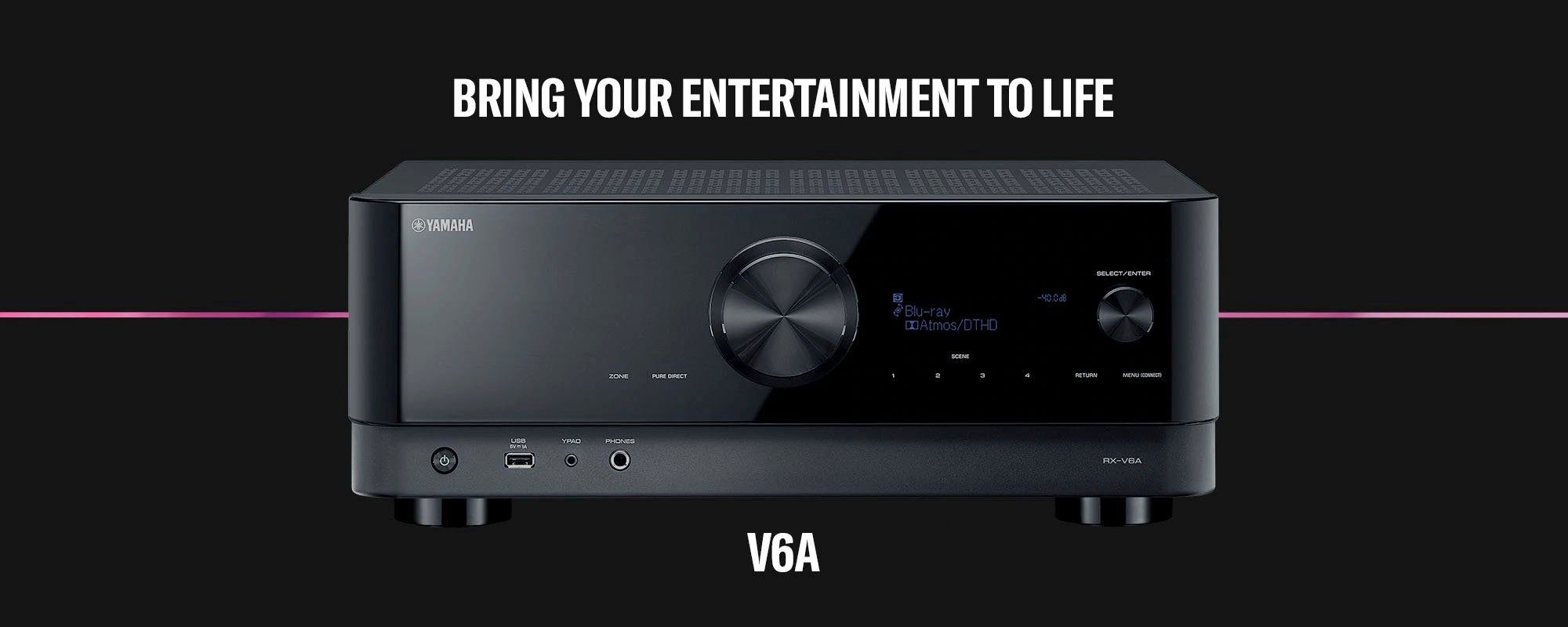 Yamaha RX-V6A 7.2 AV-Receiver (Bluetooth, LAN (Ethernet), WLAN)