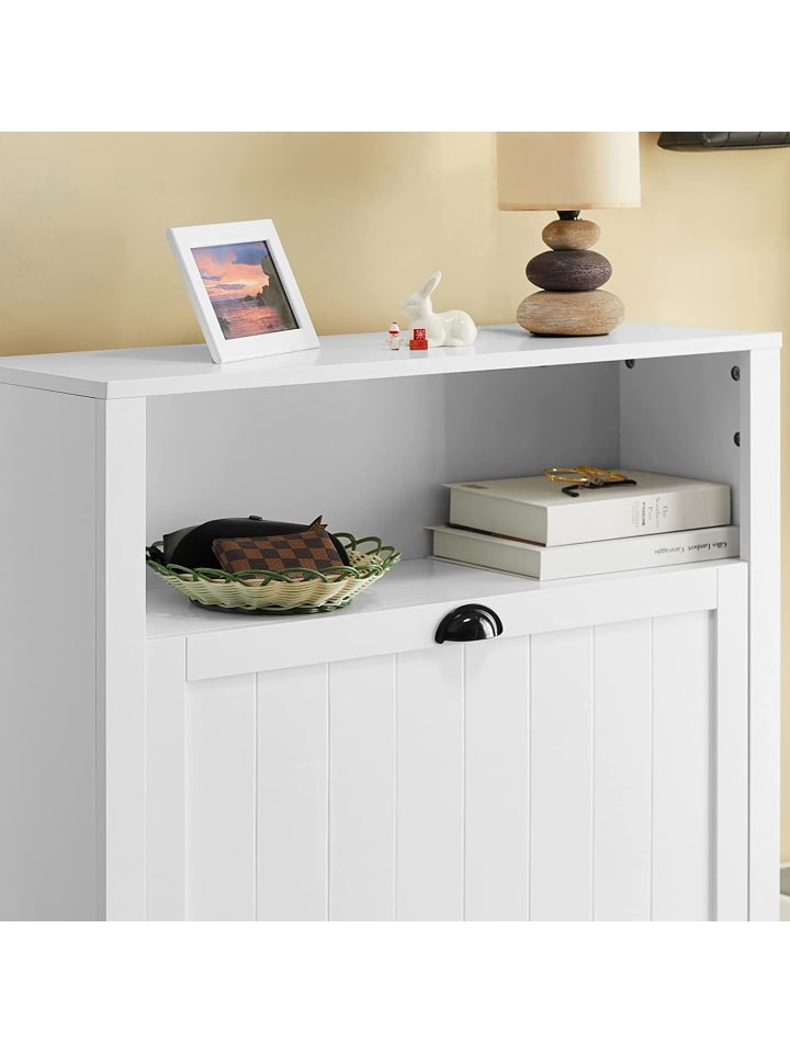 SoBuy Schuhschrank in Weiß - (B)80 x (H)110 x (T)24cm günstig kaufen onesize