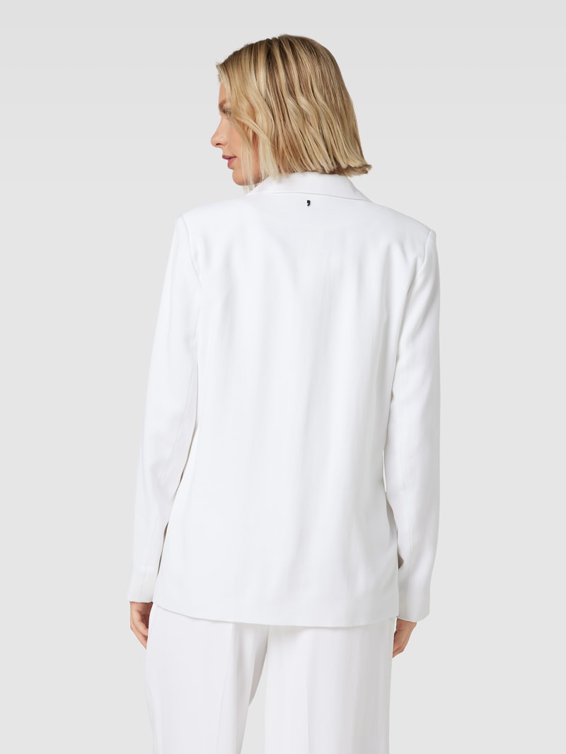 Blazer mit Leistentaschen in weiß
