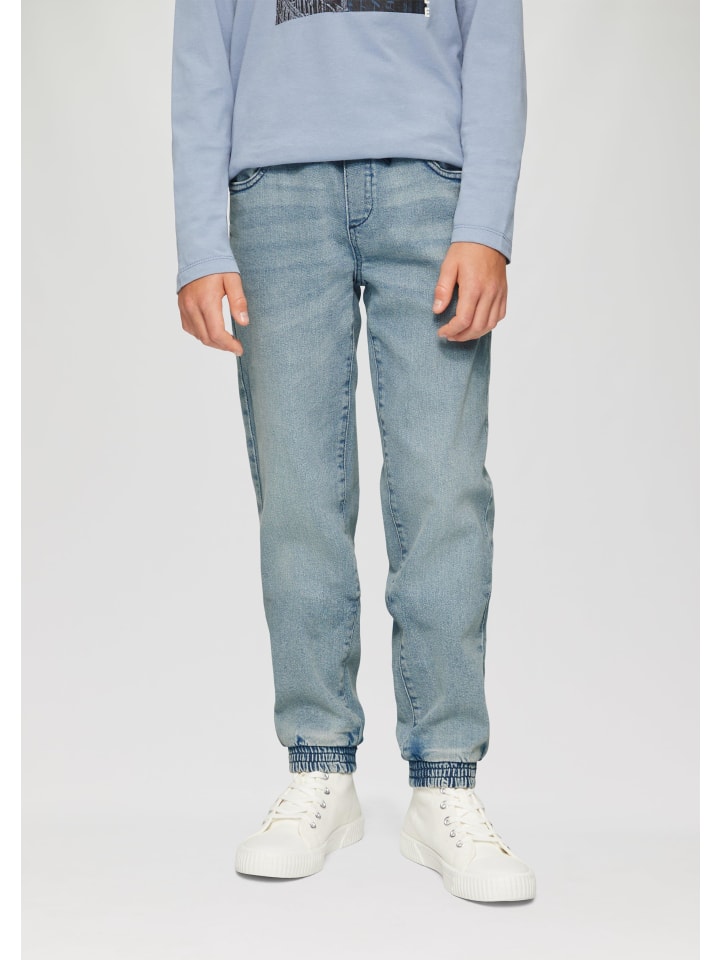 s.Oliver Jeans-Hose lang in Blau günstig kaufen