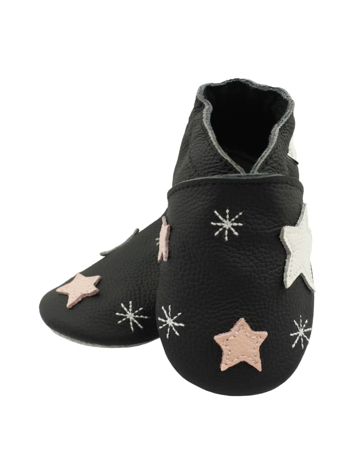 Yalion Leder-Krabbelschuhe 