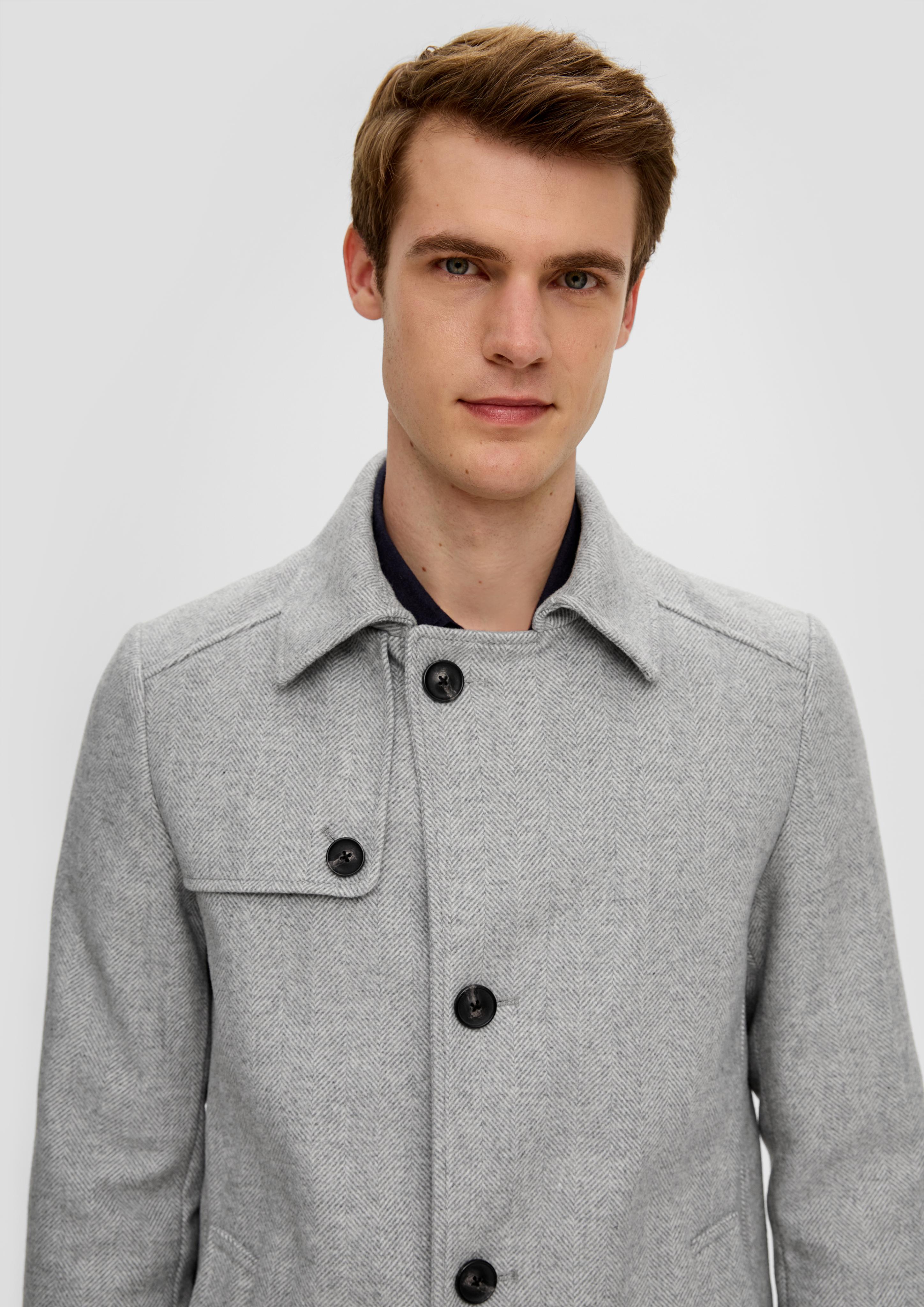 Gefütterter Mantel aus Wollmix  2133712-91Q1