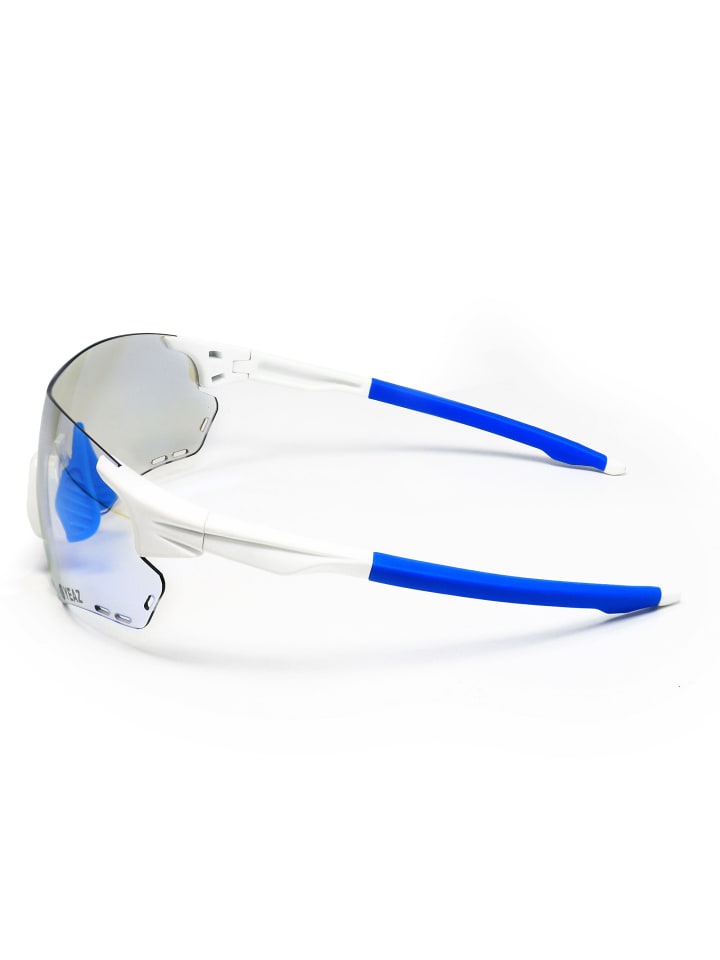 YEAZ SUNELATION Sport-Sonnenbrille weiß/rot in weiß / blau günstig kaufen onesize