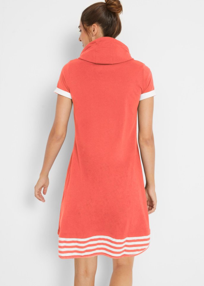 Baumwoll-Shirtkleid, kurzarm
