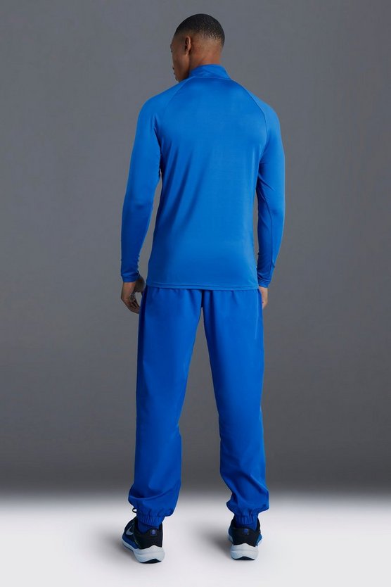 Man Active Colorblock Trainingsoberteil mit 1/4 Reißverschluss