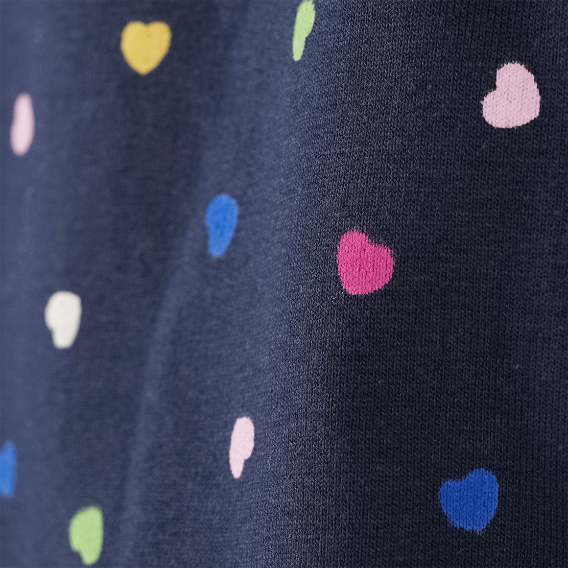 Mädchen Sweatleggings mit bunten Herzchen
