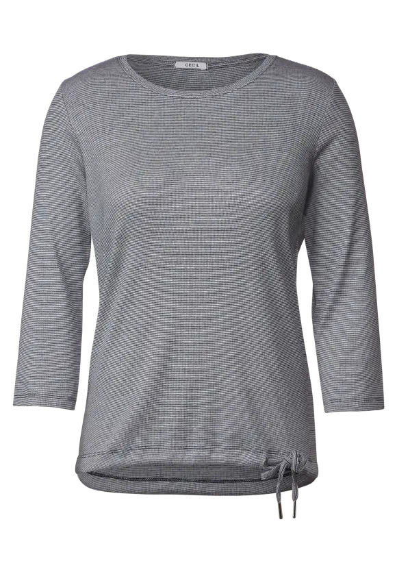 CECIL Rippshirt mit 3/4 Ärmel