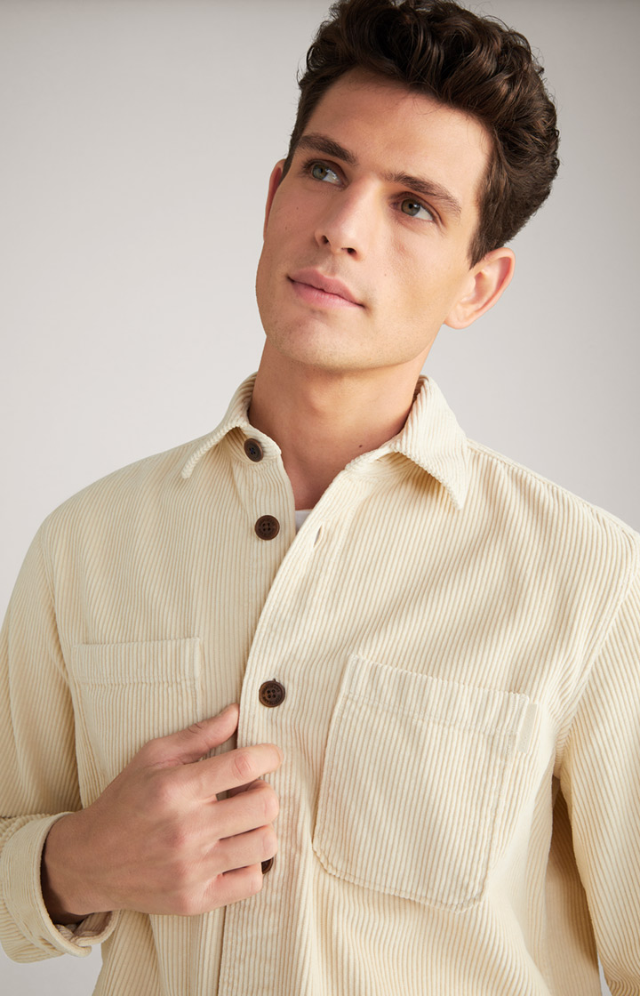 Cord-Hemd Harper in Beige