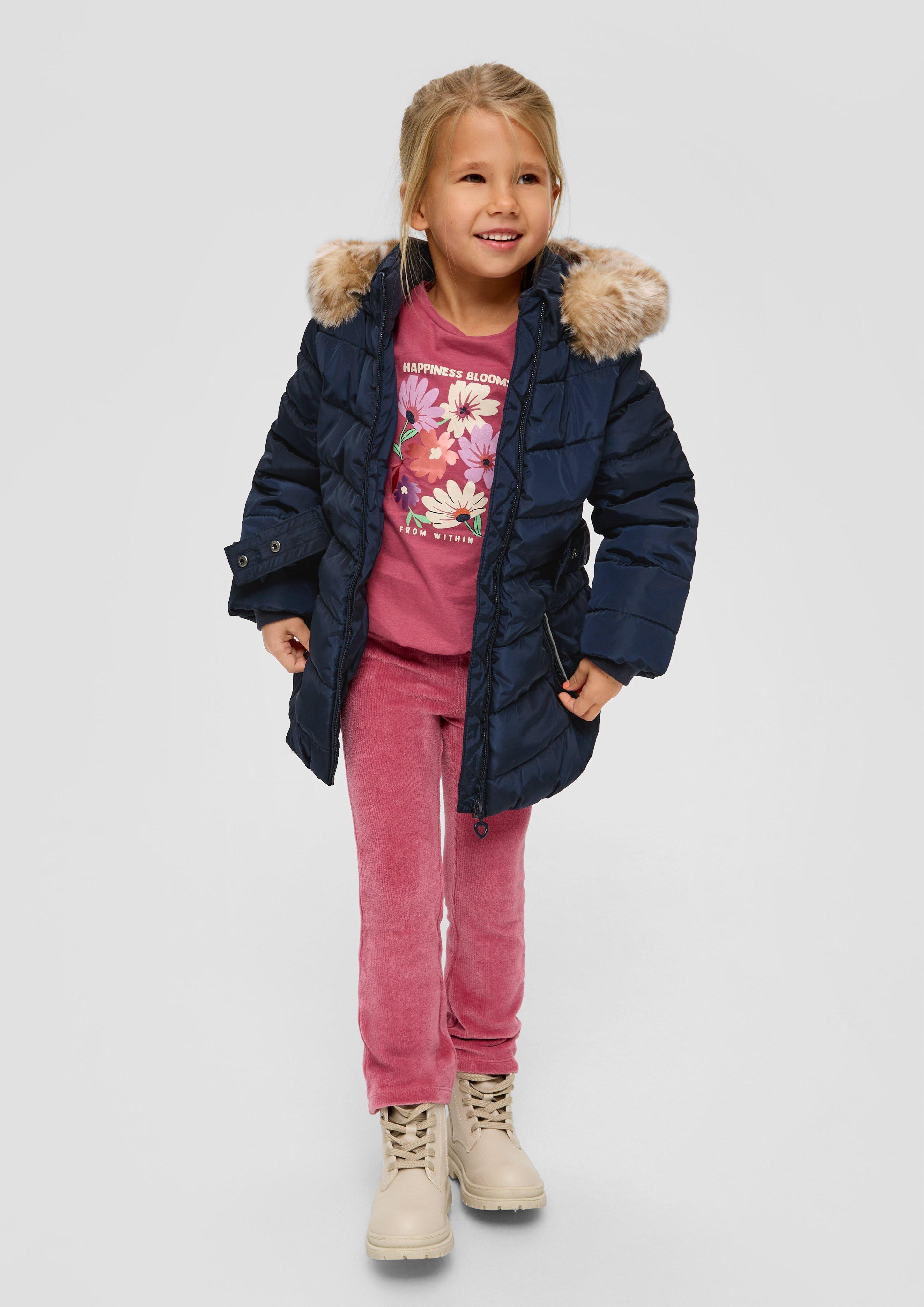 Steppjacke mit Schleifen-Detail  2132159-5952
