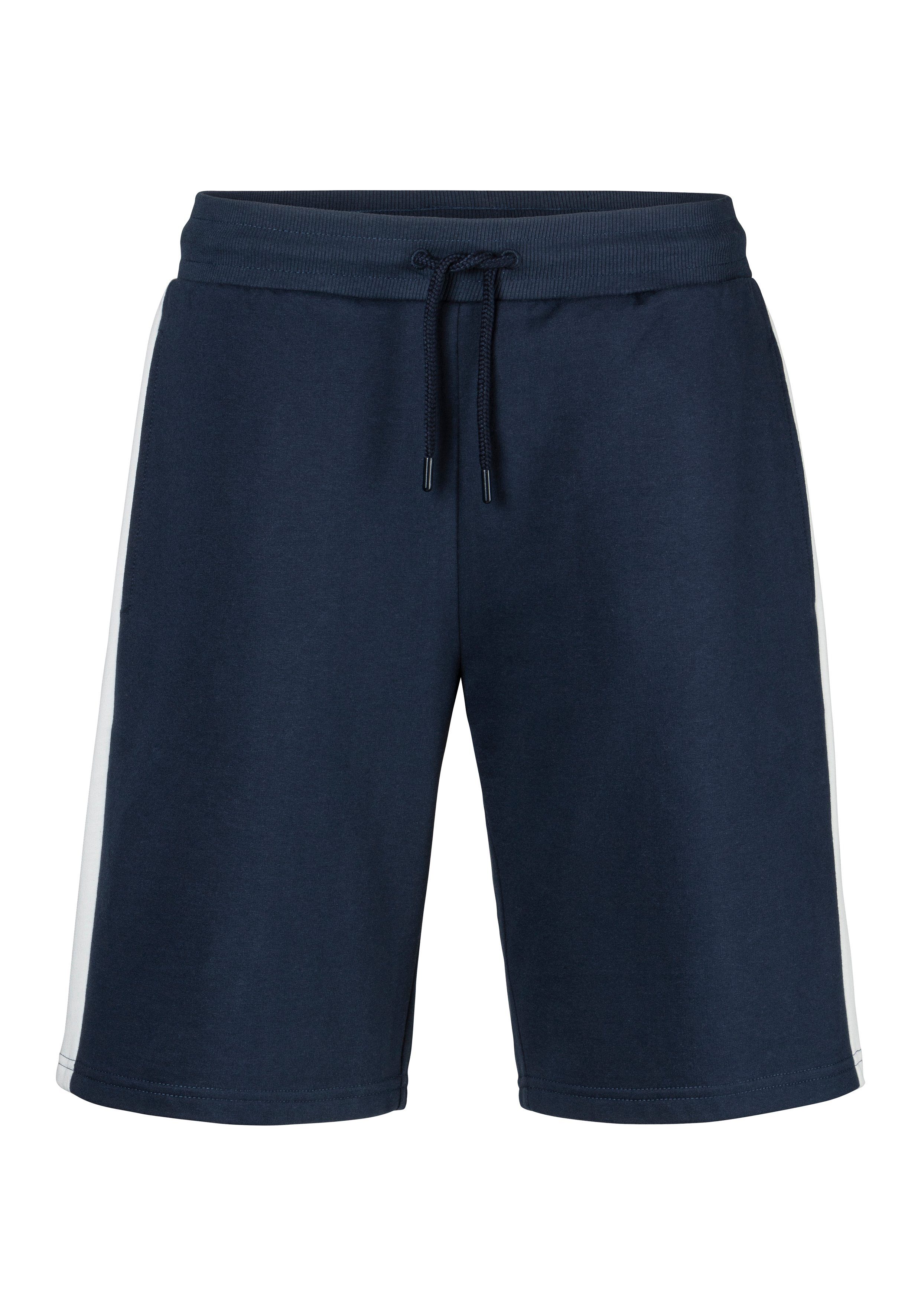 H.I.S Sweatshorts seitlicher Streifen mit Logodruck