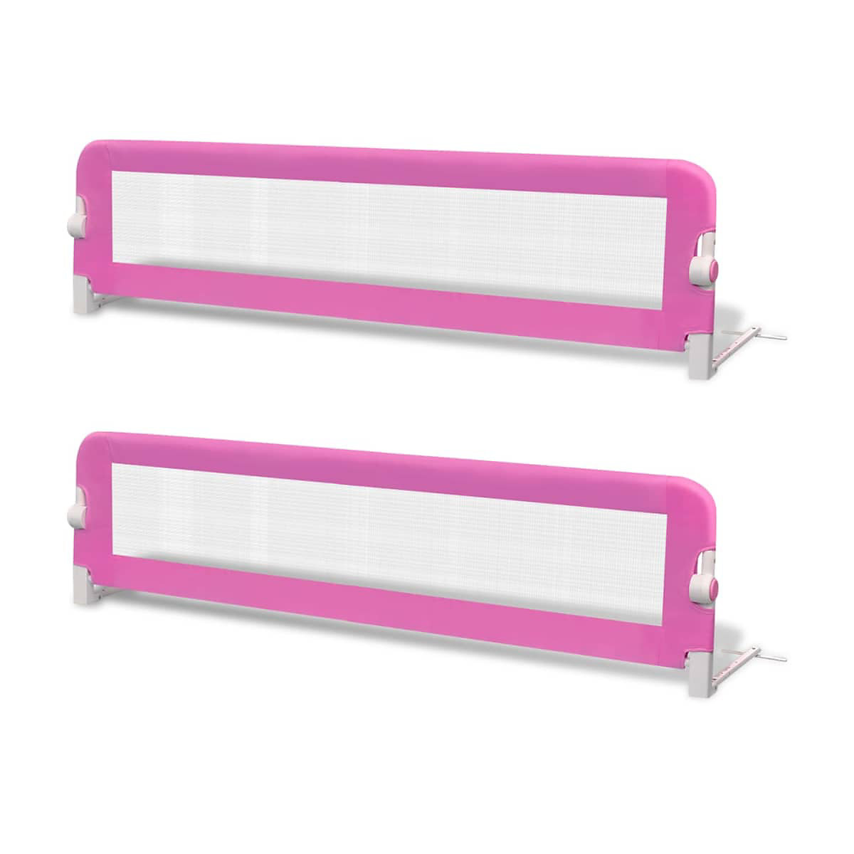 Kleinkind Bettschutzgitter 2 Stück Rosa 150 x 42 cm