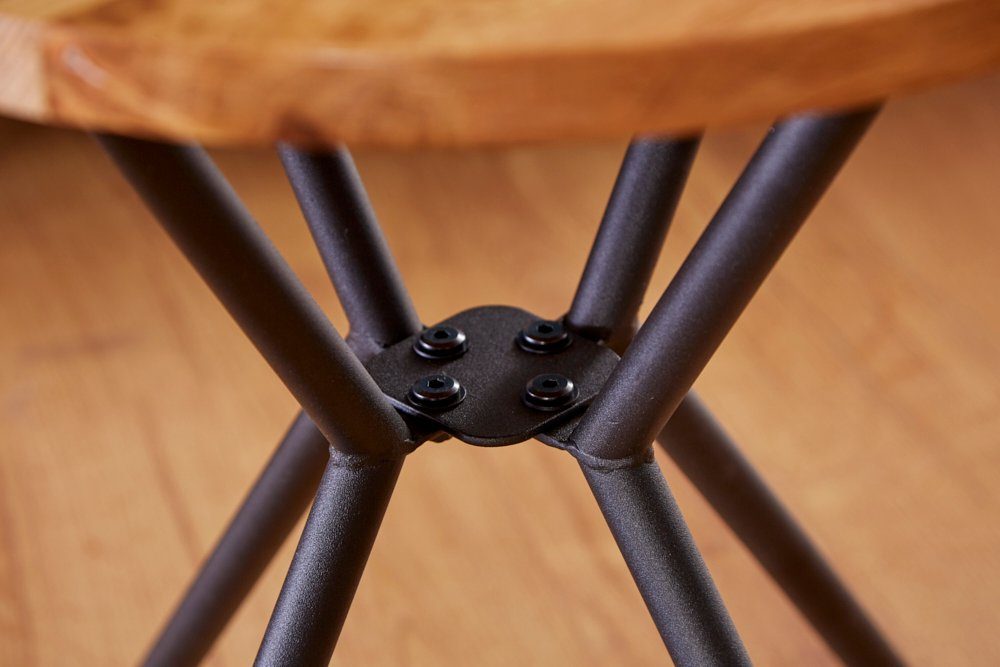 riess-ambiente Beistelltisch FACTORY 40cm natur (Set, 3-St), Massivholz · Metall-Gestell · Industrial · Eiche
