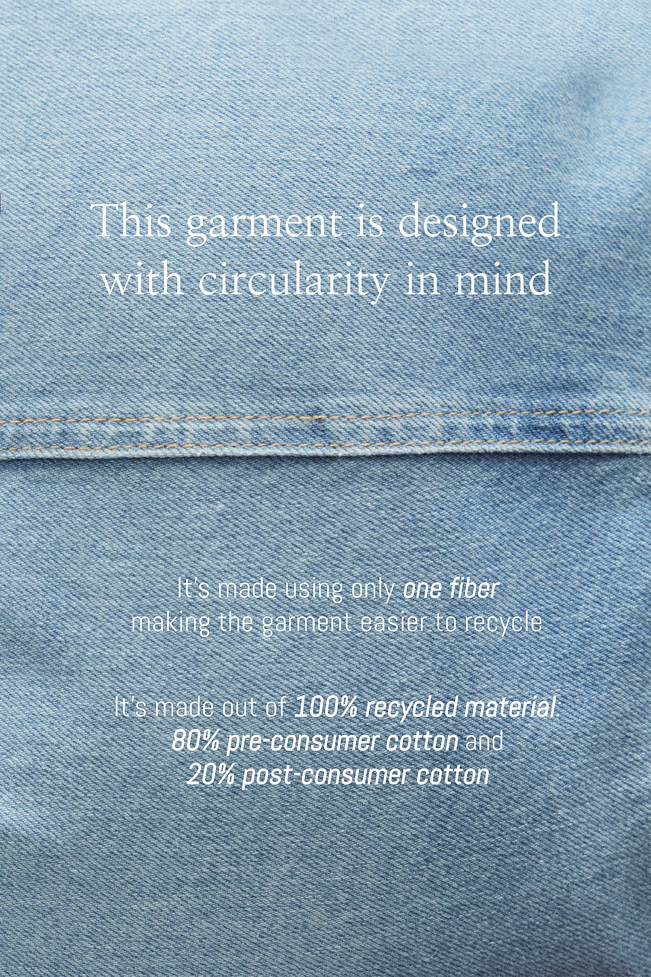 Recycelter Maxirock aus Denim