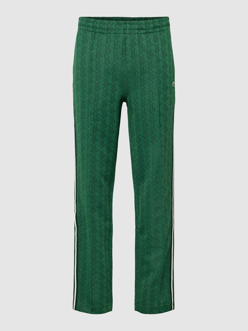 Sweatpants mit Allover-Muster in grün