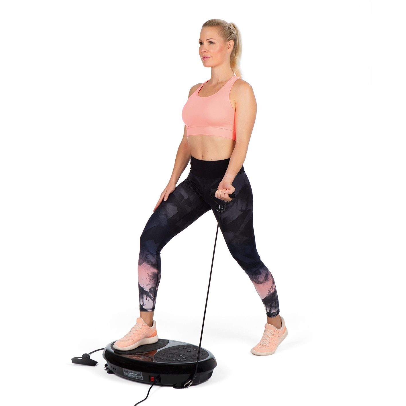 VITALmaxx Vibrationsplatte Ganzkörpertrainer Fitness-Platte, 200 W, 99 Stufen
