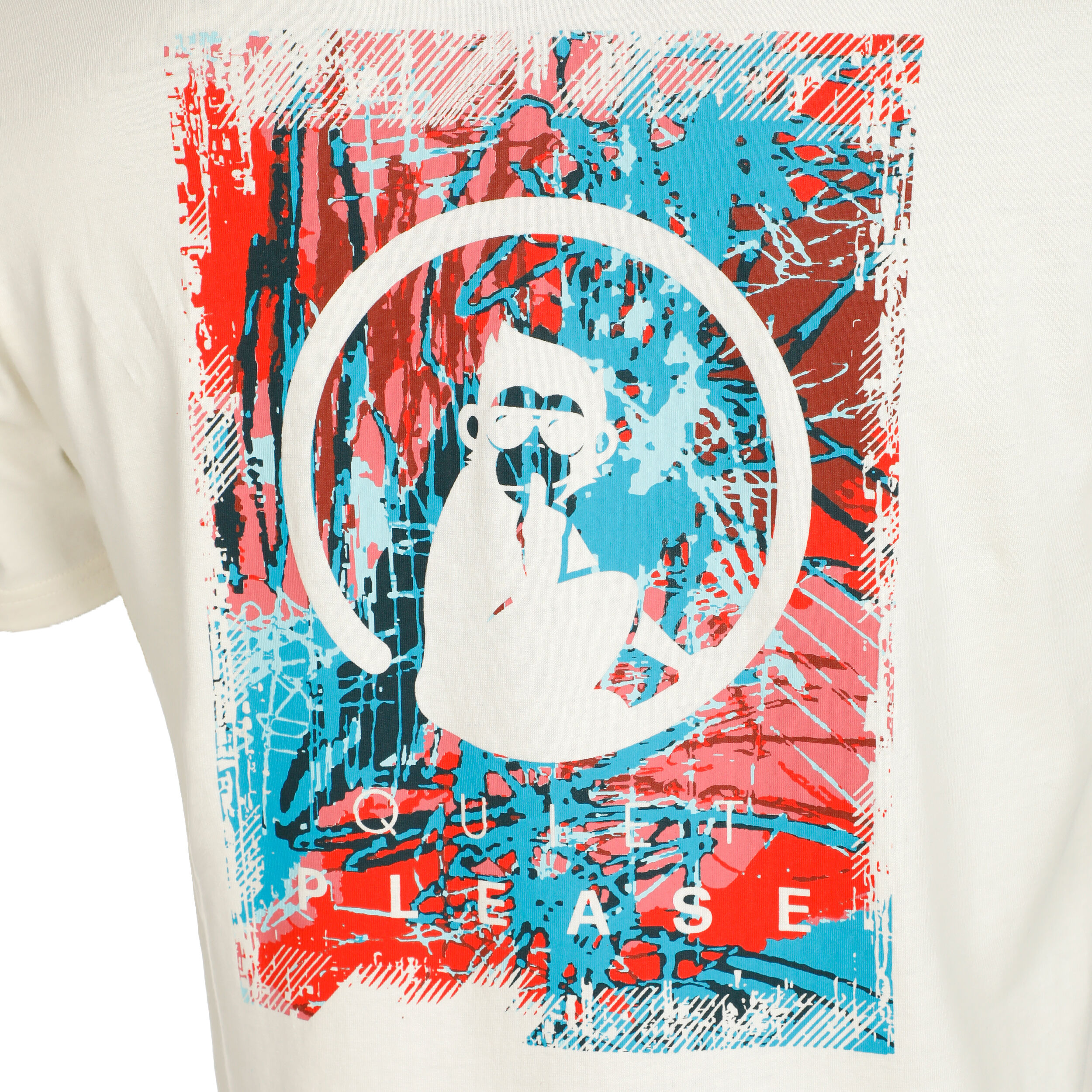 Crossroad Sketchy T-Shirt Herren - Weiß, Mehrfarbig