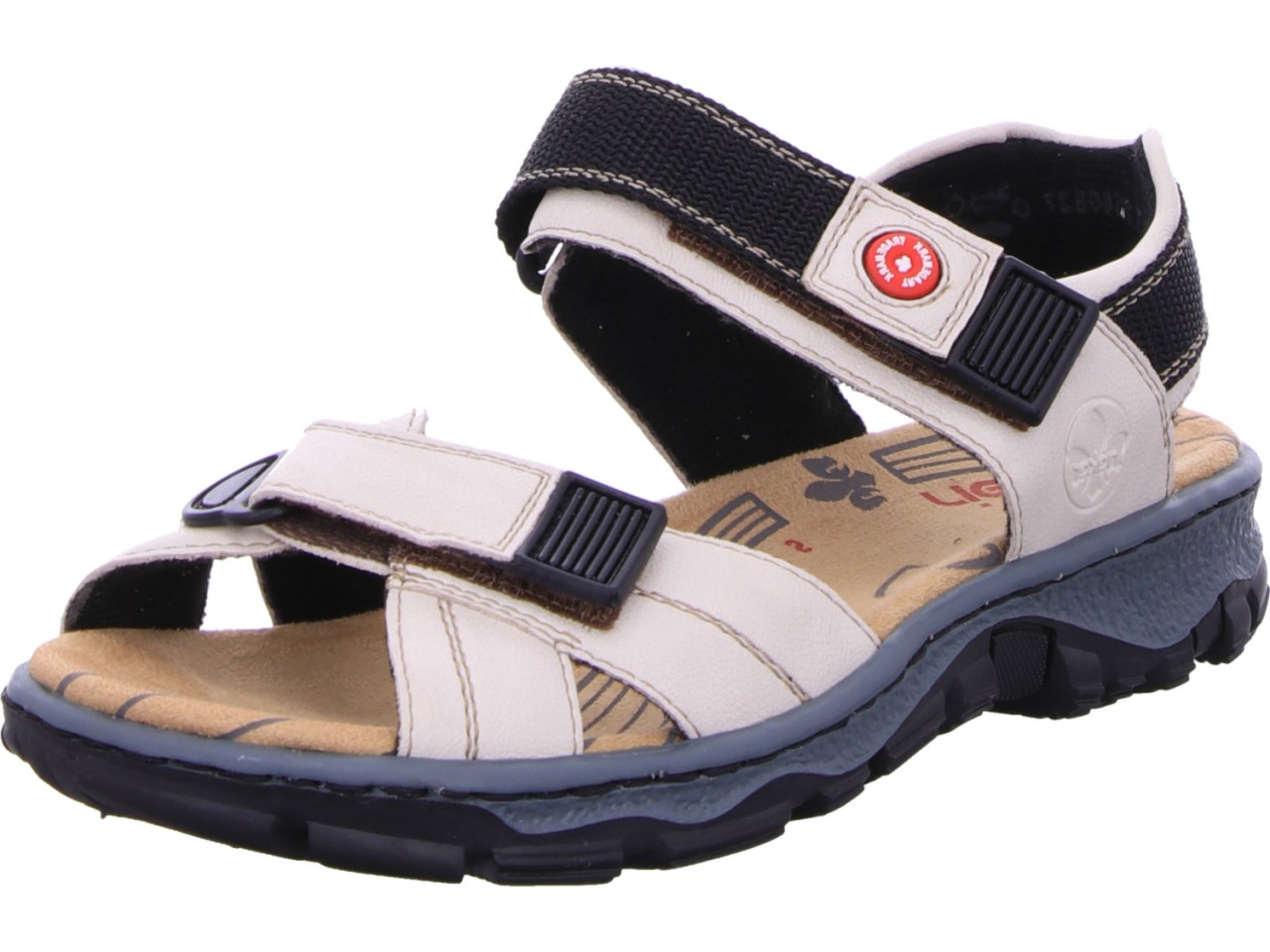 RIEKER Klassische Sandalen weiss