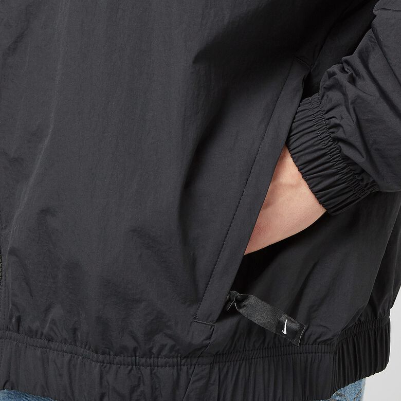 NIKE Solo Swoosh Woven Track Jacket Plain black/white