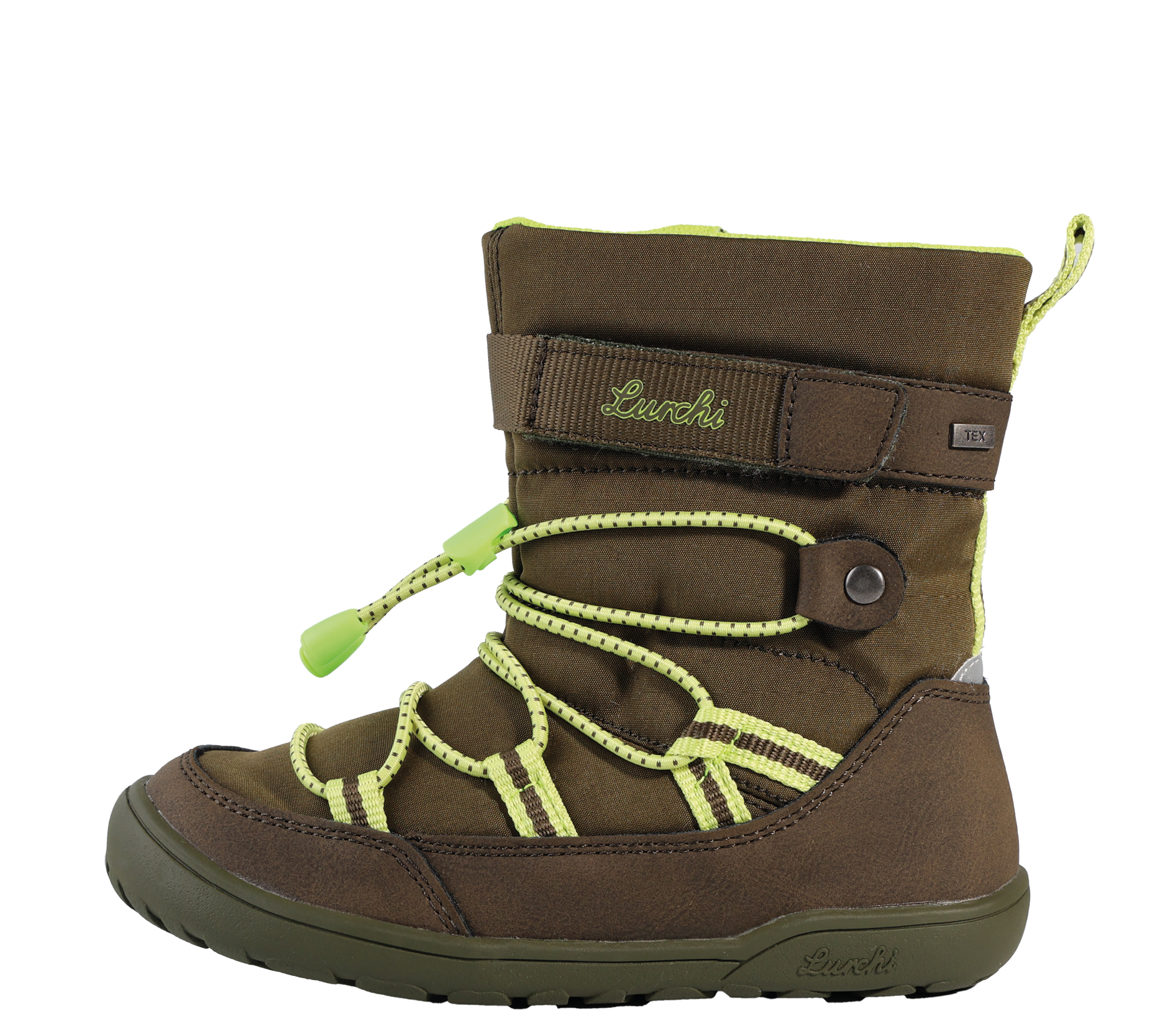 Lurchi Stiefelette Jace-TEX Barefoot - khaki-lime