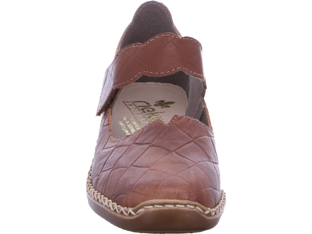 RIEKER Sportliche Slipper braun