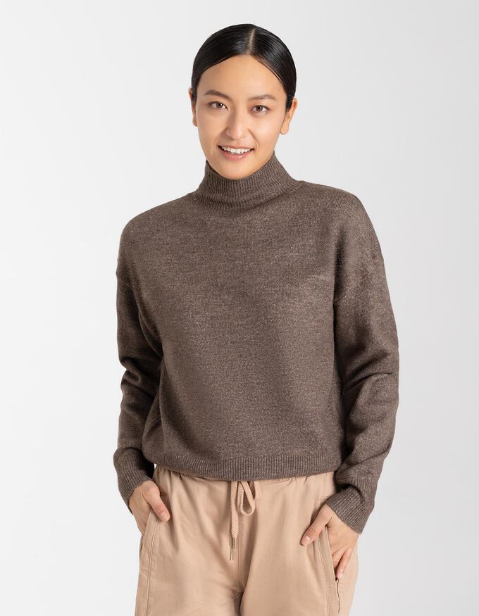 Damen Pullover - Stehkragen