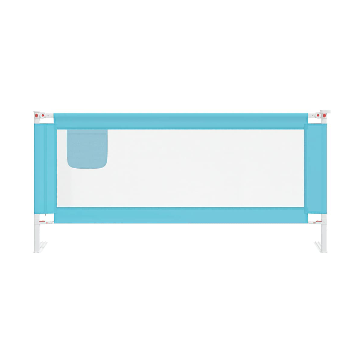 Kleinkind-Bettschutzgitter Blau 200x25 cm Stoff