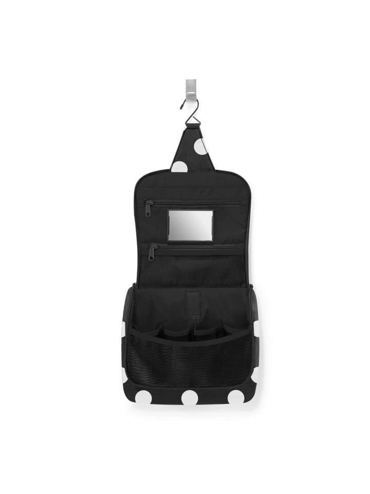 Reisenthel cosmetics toiletbag - Kulturbeutel 20 cm (glossy dots black) in dots white günstig kaufen onesize