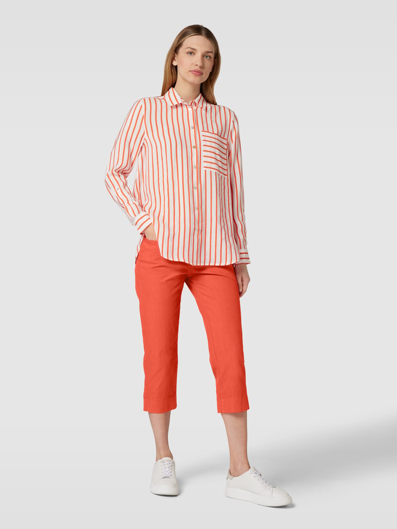 Caprihose im 5-Pocket-Design Modell 'Greata' in rot