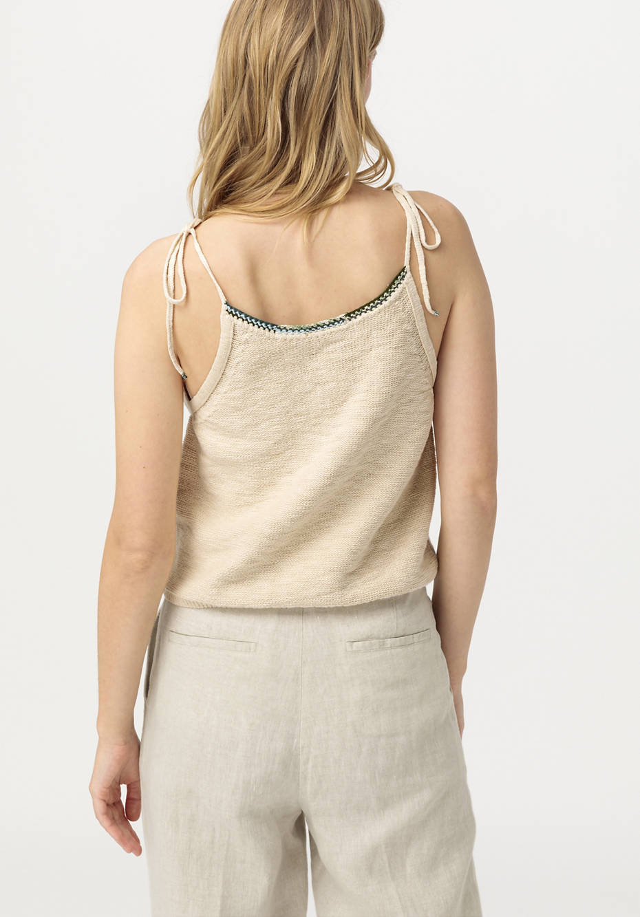 Re-Purpose Stricktop aus Bio-Baumwolle mit Kapok