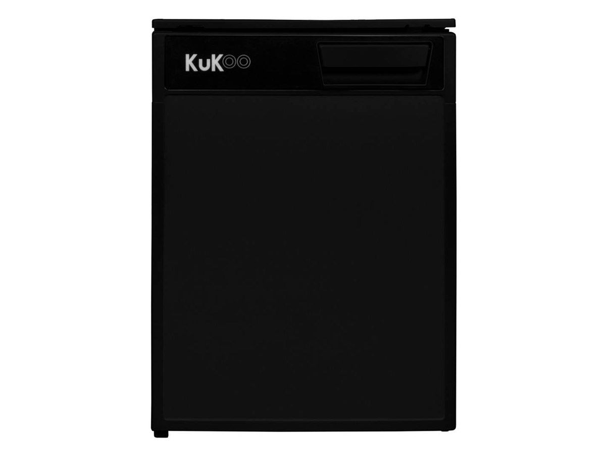 KuKoo 46,5 Liter schwarzen Mini Kompressor Kühlschrank