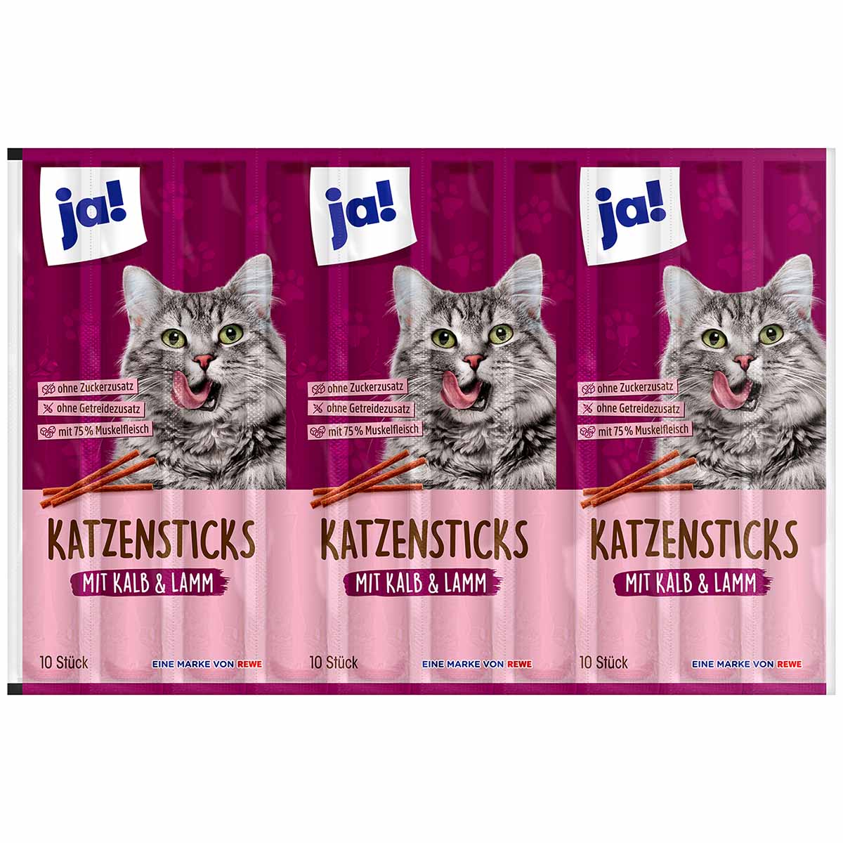 ja! Feine Katzensticks Mischkarton 60x10 Sticks