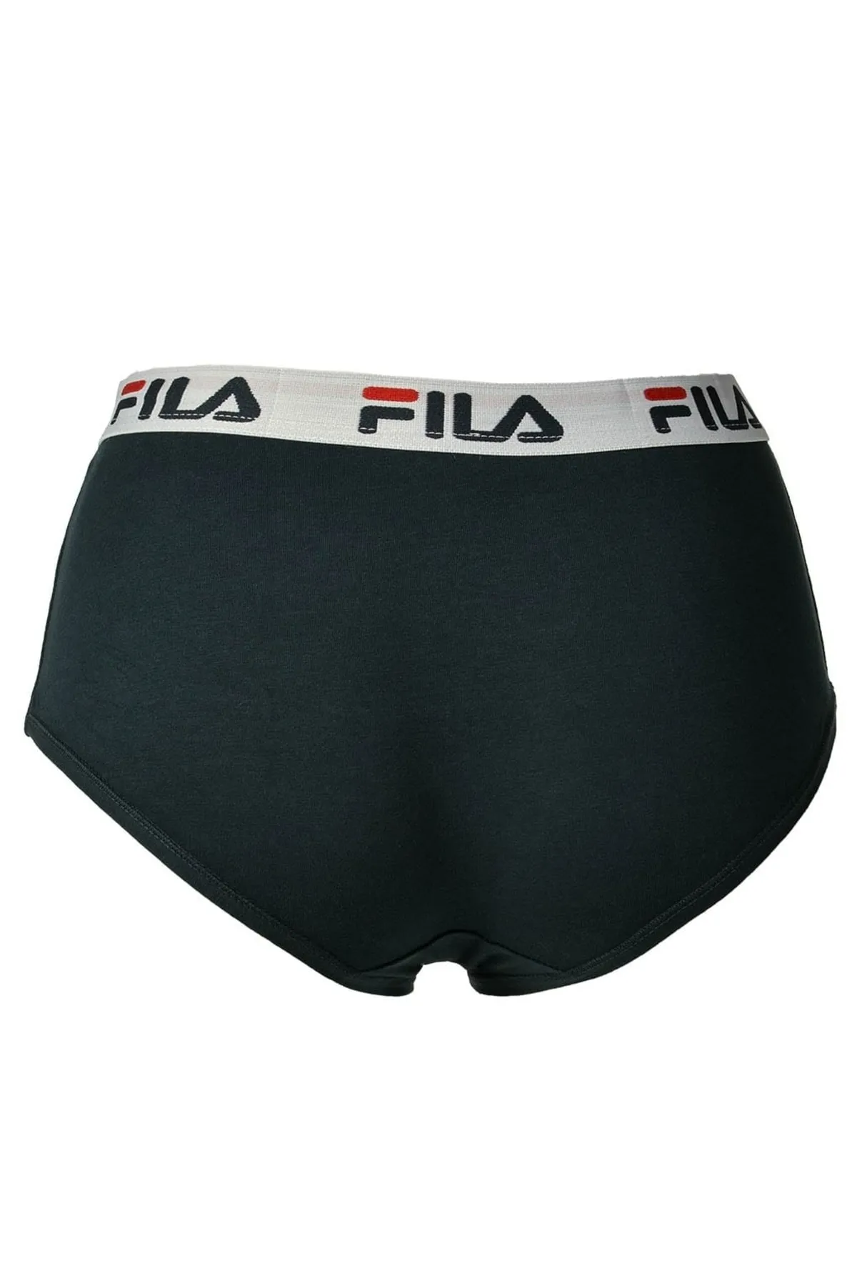 FILA  Damen Hipster - 4er Pack Slip, Logo-Bund, Cotton Stretch, einfarbig