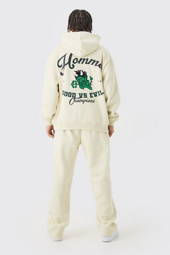 Oversized Varsity Applique Tracksuit