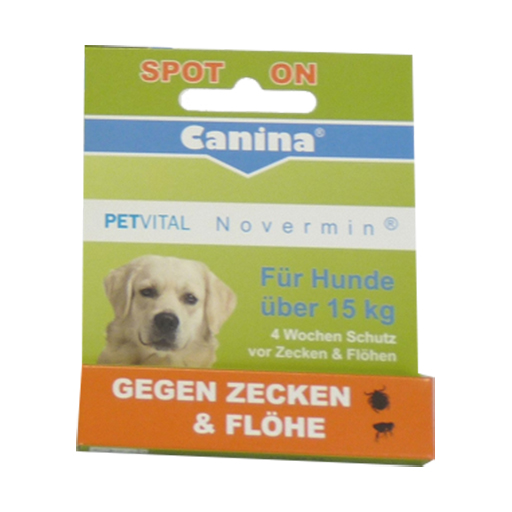 PETVITAL Novermin flüssig für Hunde über 15 kg  4 ml  Flüssigkeit
