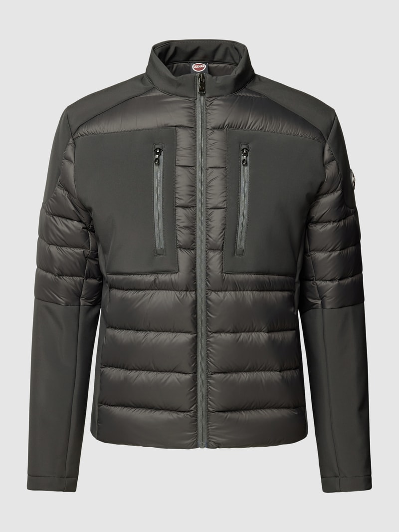 Daunenjacke mit Label-Detail in anthrazit