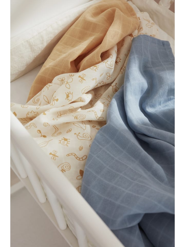 Kids Concept Muslindecken 3er-Set in Blau ab 0 Monate günstig kaufen onesize